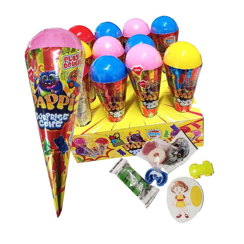 PAPPI CONE bom.10+tattoo+puzzle+plastelin+igračka